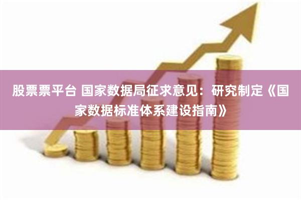 股票票平台 国家数据局征求意见：研究制定《国家数据标准体系建设指南》