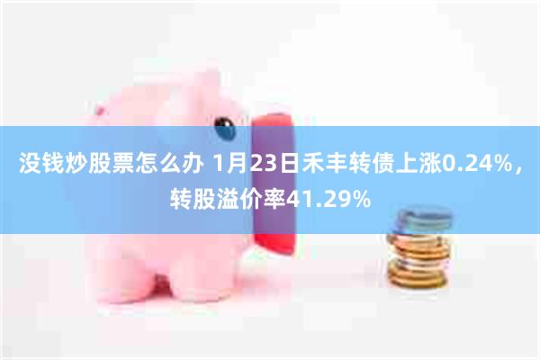 没钱炒股票怎么办 1月23日禾丰转债上涨0.24%，转股溢价率41.29%